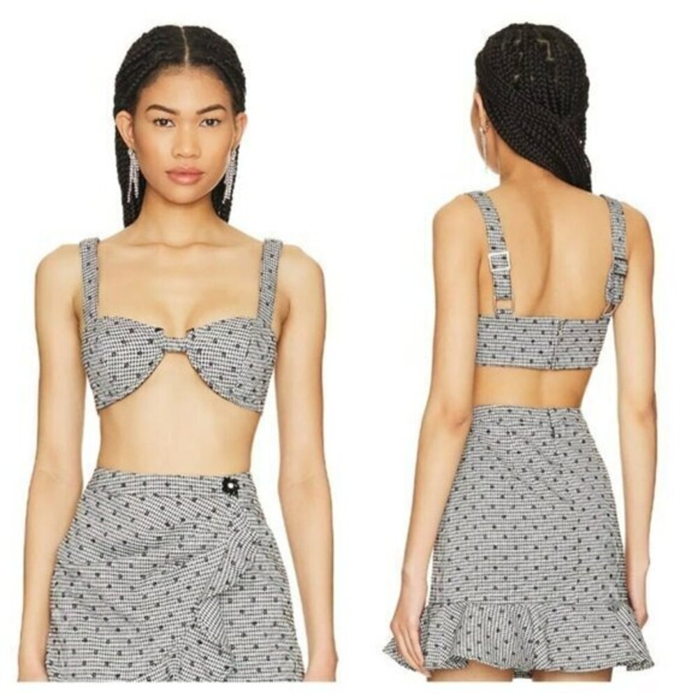 MAJORELLE Bra Top - Black & White